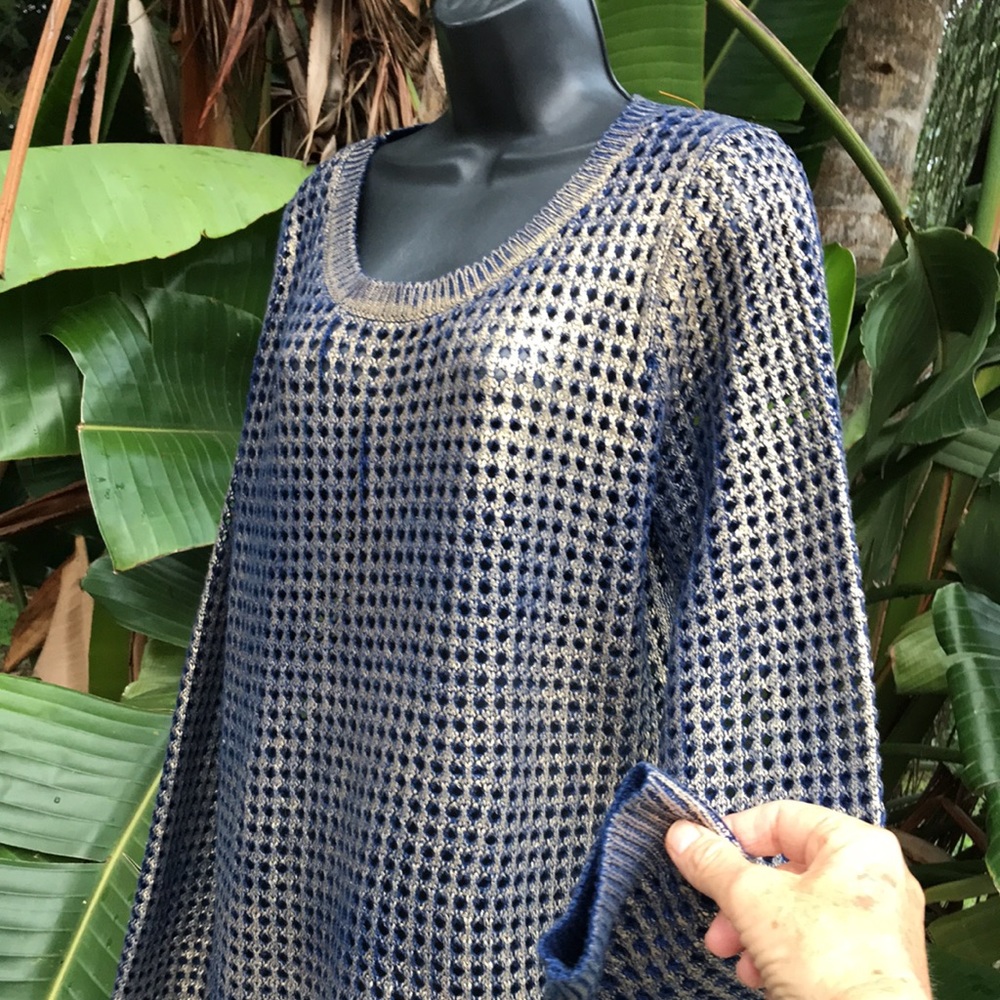 Open net silver metallic top - Picture 2 of 9